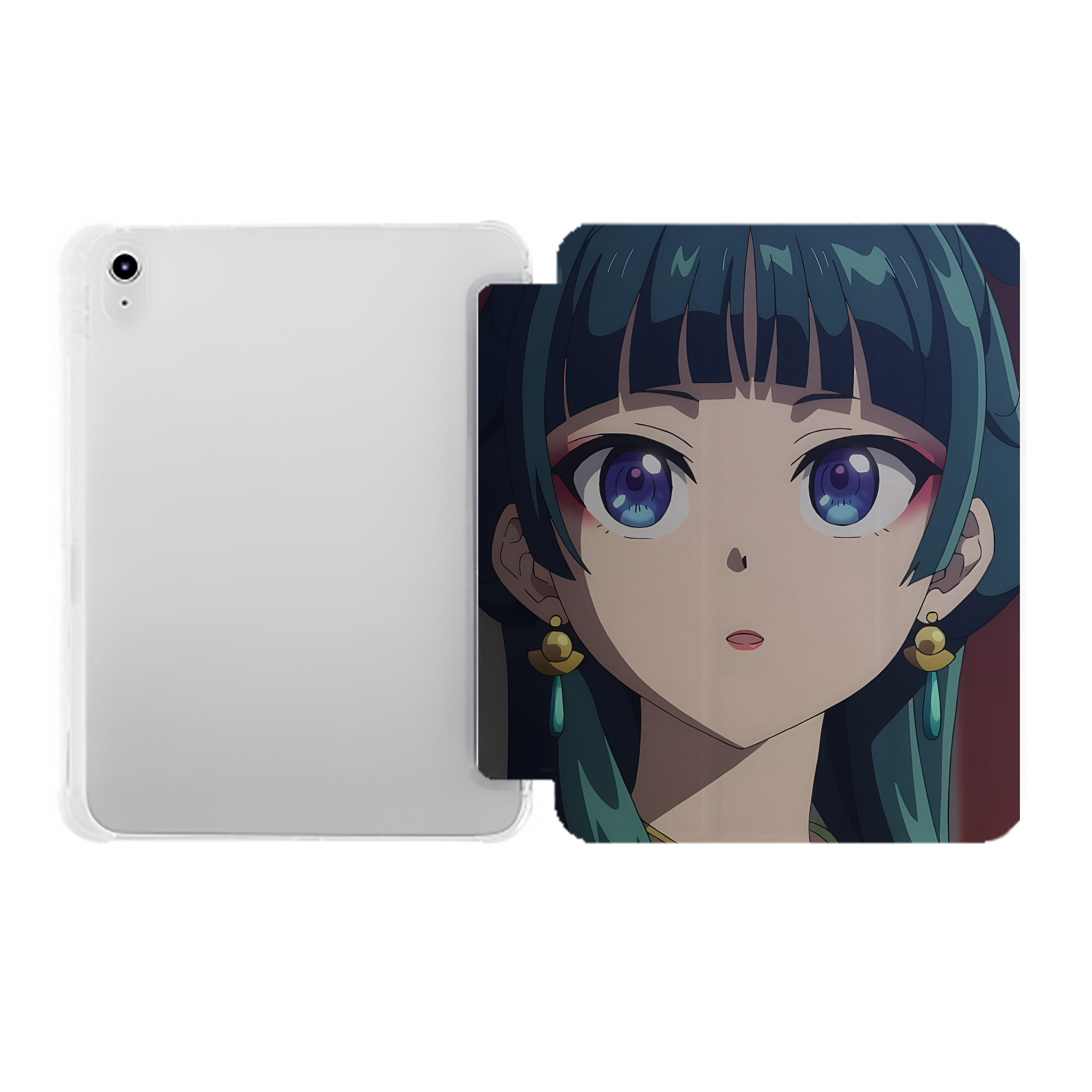 （画像用） 薬屋のひとりごと The Apothecary Diaries IPad ケース ペン収納付き 三つ折りスタンド PUレザー×シリコン 対応機種9.5/10.5/10.9インチ